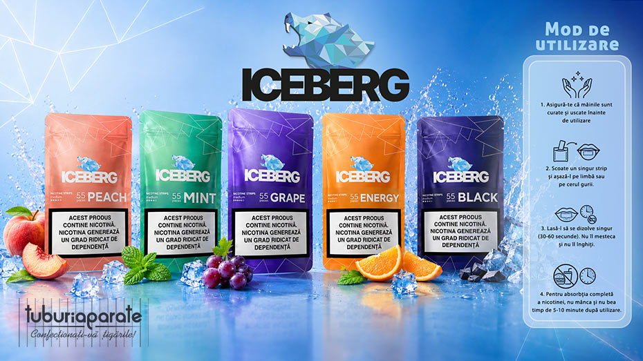 Pouch nicotina Iceberg Nicotine Cotton Strips Black (13 mg/strip) Pouch nicotina Iceberg Nicotine Cotton Strips Black (13 mg/strip)
